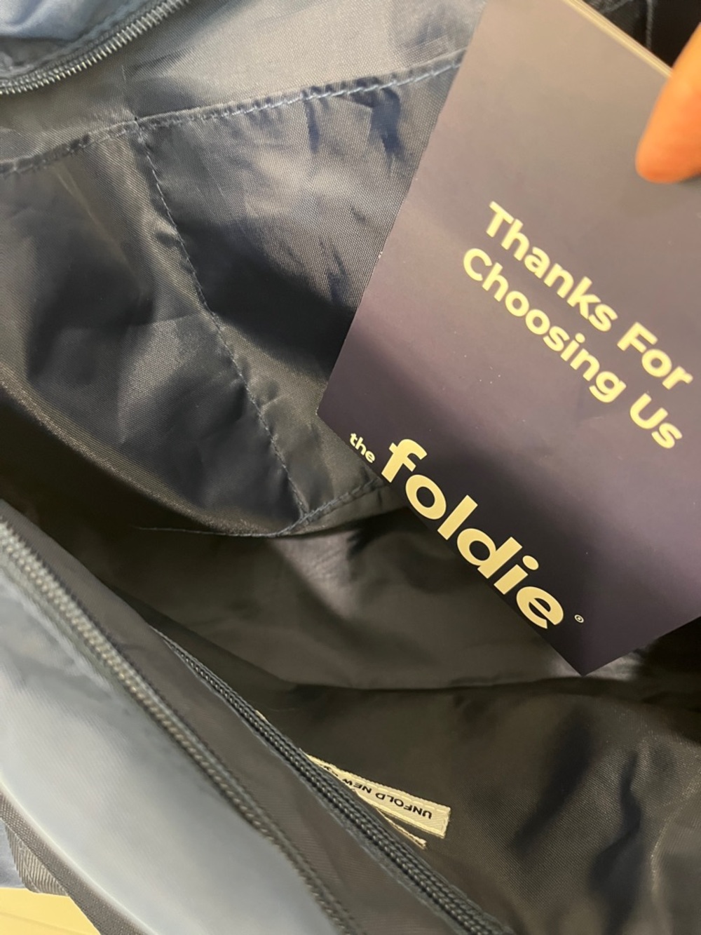 The Foldie Navy Travel  Bag - Picture 7 of 11